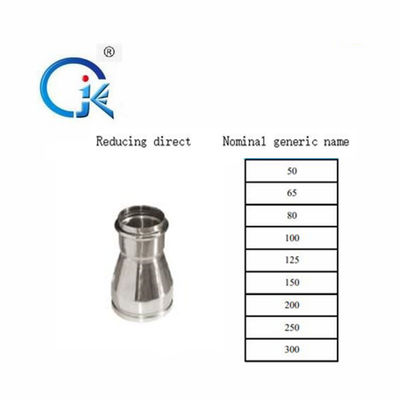 DN300 SS 304 Fitting Pipa Tempa Sampel Gratis Standar GB