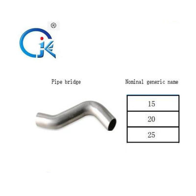 Polishing Stainless Steel Bend dengan 90 ulir eksternal Nickel White