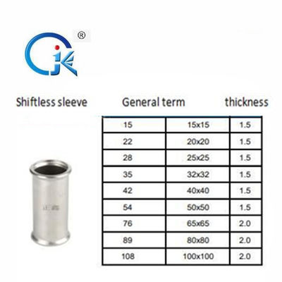 DIN Presisi Stainless Steel Press Fitting Nikel Warna Putih