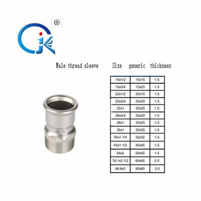 Fitting Pipa Press Stainless Steel 304L / 316L Garansi 2 Tahun