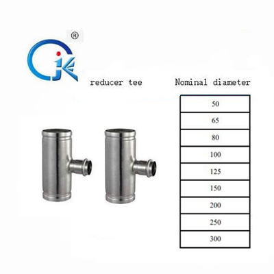 Fitting Pipa Reducer Elbow Tee, SS304 Pipe Grooved Fitting ISO9000 DIN
