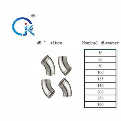 OEM Grooved Pipe Fittings 45 Degree Steel Pipe Elbow Free Sample