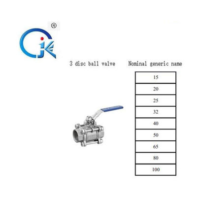 Internal Thread Ball Valve, Handle Lock Melalui Ball Valve Stainless Steel