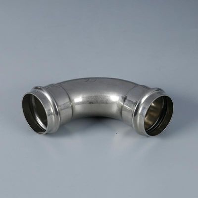 Fitting Pipa Stainless Steel Beralur DN50-DN300 Dengan Perawatan Pemolesan