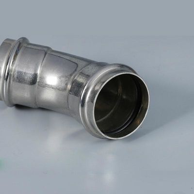 Fitting Press Baja Karbon Galvanis 2Mpa siku 90 °, ulir internal